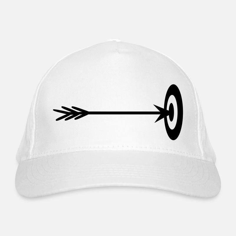 target archer center hit arrow bo Organic Baseball Cap