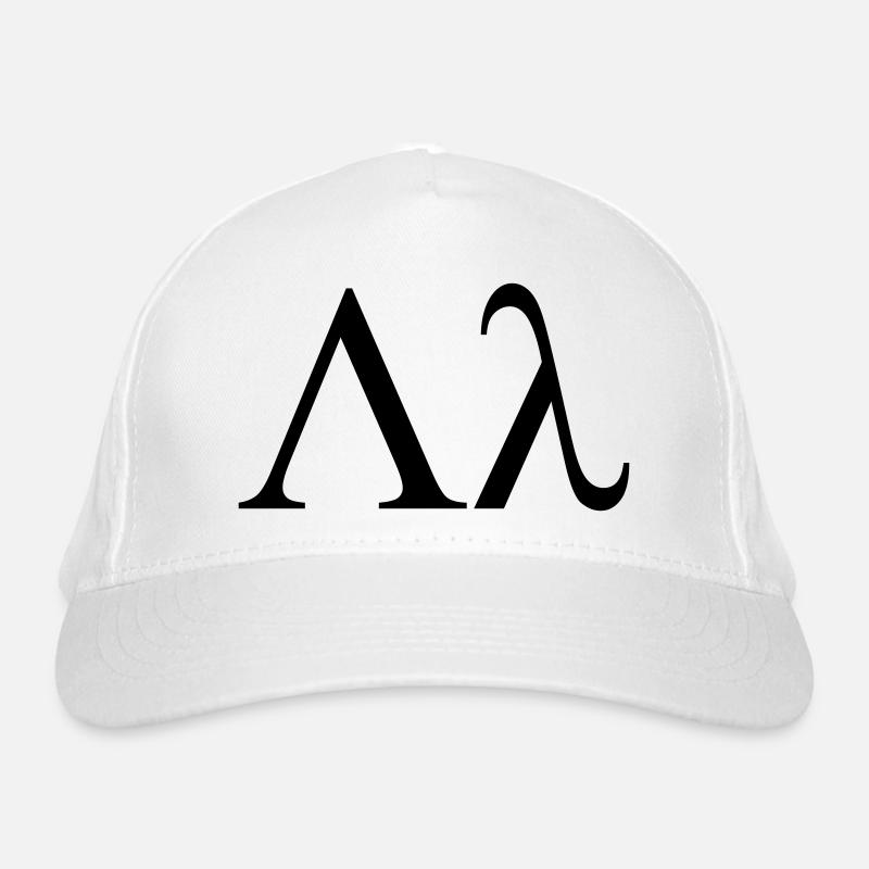 lambda Greek letter used by Fraternity houses Organic Baseball Cap