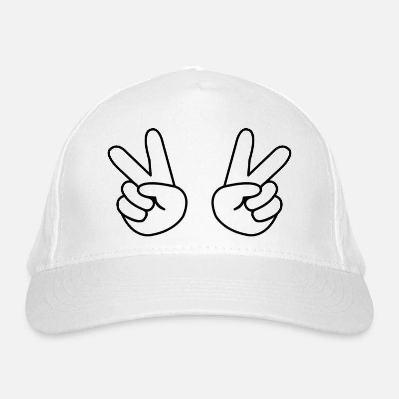 peace_haende_comic_01 Casquette classique bio