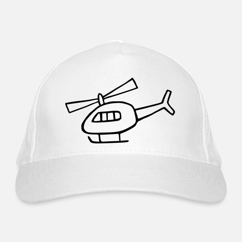 Helicopter Organic Baseball Cap