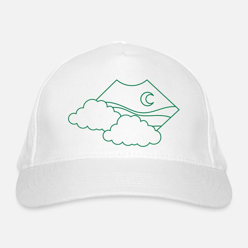 BOHO-Wolke über dem Mond Bio-Baseballkappe