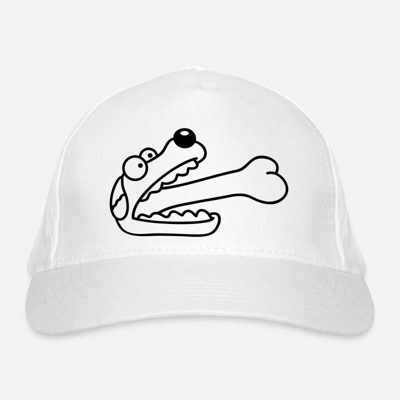 Dog Greedy Hungry Big Bone Swallowed Organic Baseball Cap