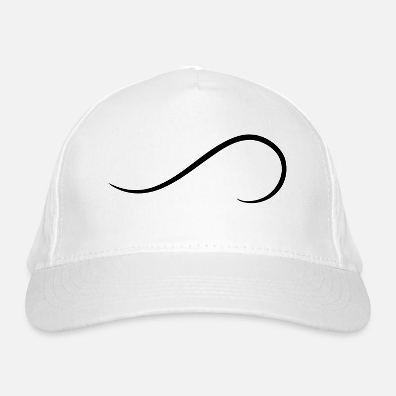 Fioritures décors élément ligne incurvée Casquette classique bio