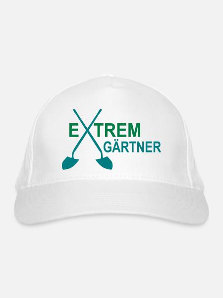 Gärtner - Bio-Baseballkappe - Weiß - Vorne