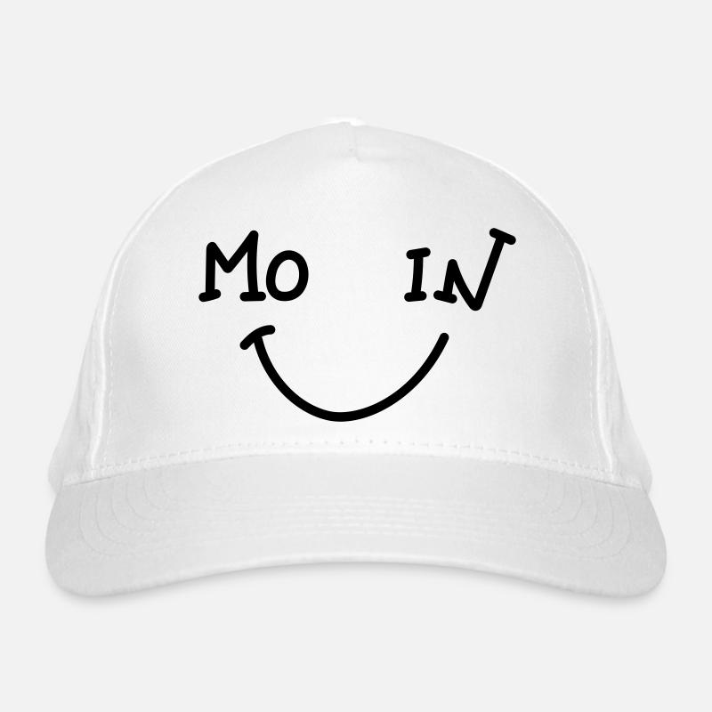 Lächelnder Moin Moment Bio-Baseballkappe