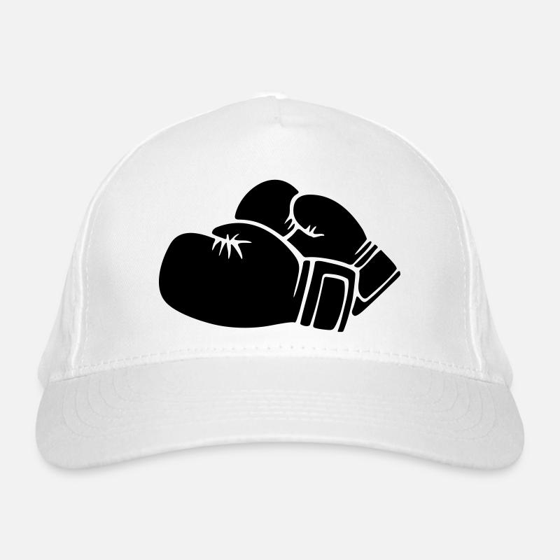 Gants de boxe / boxing gloves - Casquette classique bio - blanc