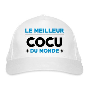 Cocu / Cocue / Adultère / Fidèle / Mariage / Sexe - Casquette classique bio - blanc - Devant