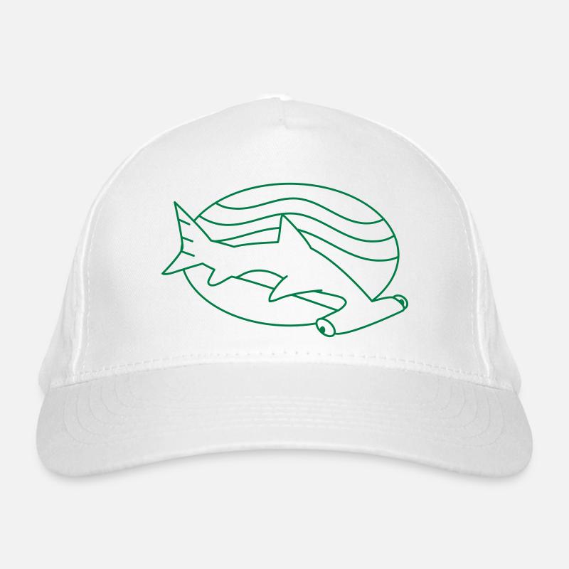 Hammerhai in den Wellen des Ozeans Bio-Baseballkappe