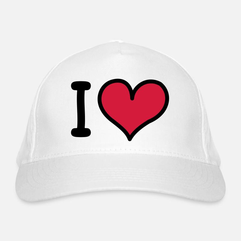 I Heart 3-colors Casquette classique bio