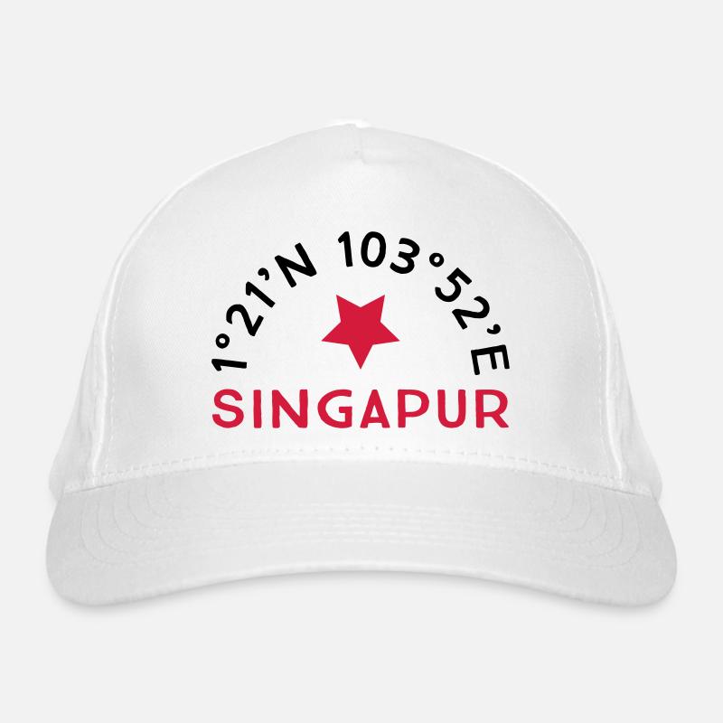 Singapore Organic Baseball Cap