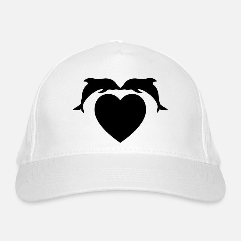 dolphin_love_f1 Organic Baseball Cap
