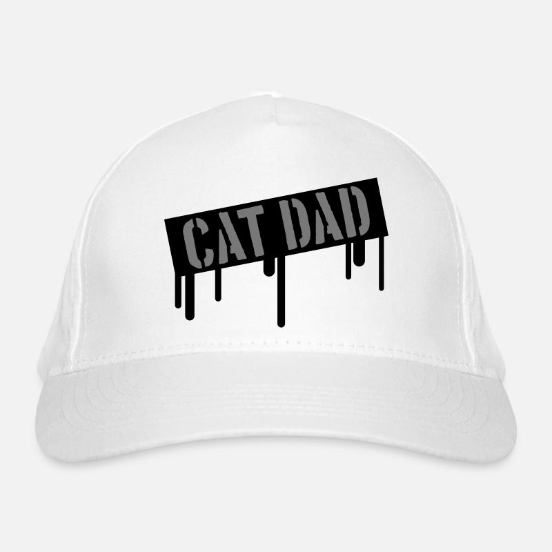 Stamp Cat Dad Logo Casquette classique bio