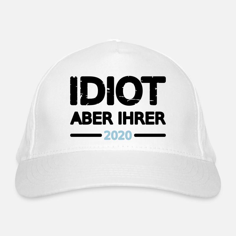 Idiot Pärchen 2020 Mann Design Motiv Grunge Vector Bio-Baseballkappe