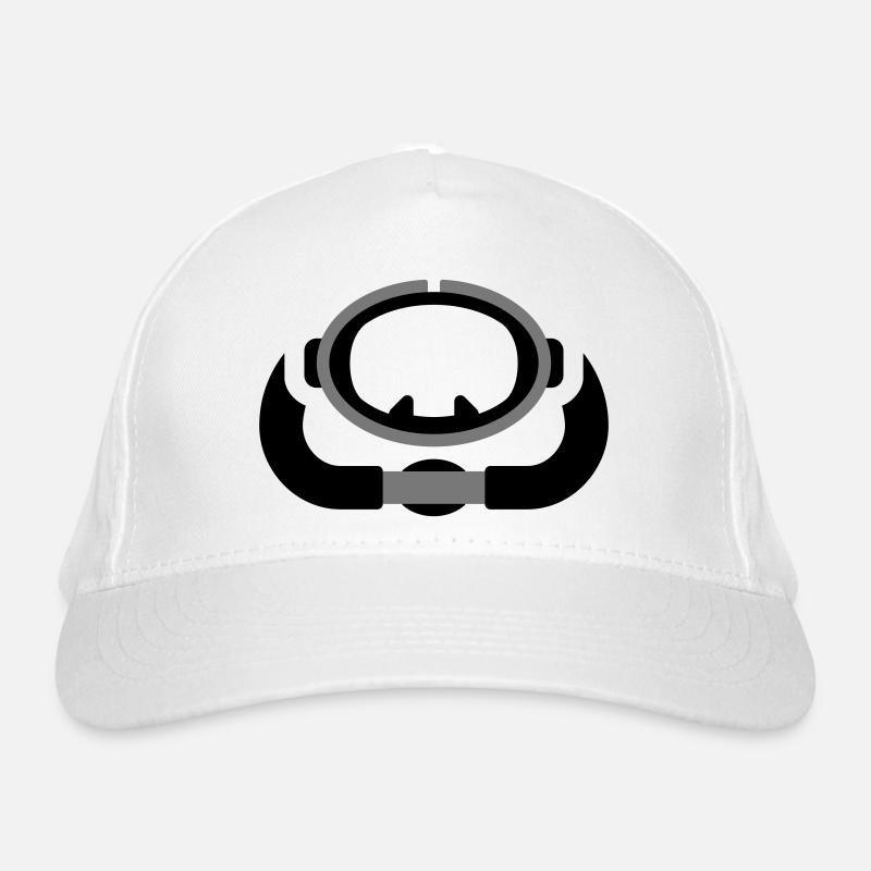 scuba diving retro logo Bio-Baseballkappe