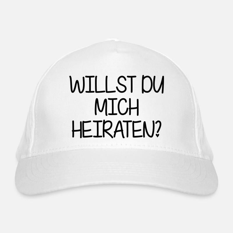 Will you marry me? - Organic Baseball Cap - white