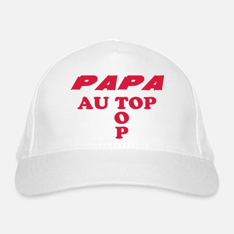 DAD at the top Organic Baseball Cap