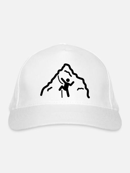 Bouldering - Organic Baseball Cap - white - Front
