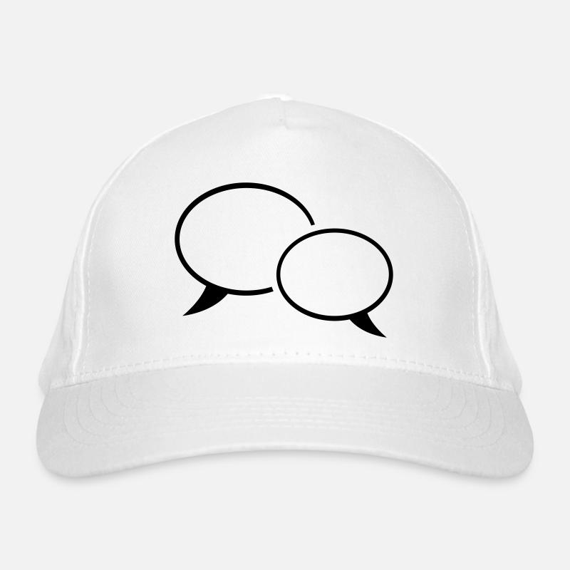 sprechblase_f1 Bio-Baseballkappe