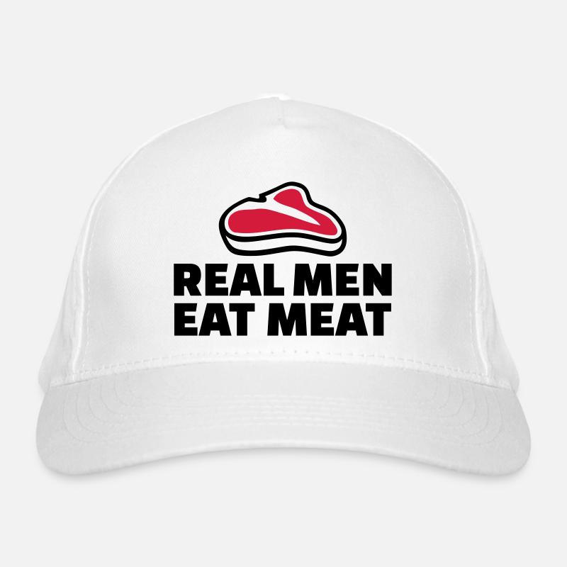 Real men eat meat Casquette classique bio