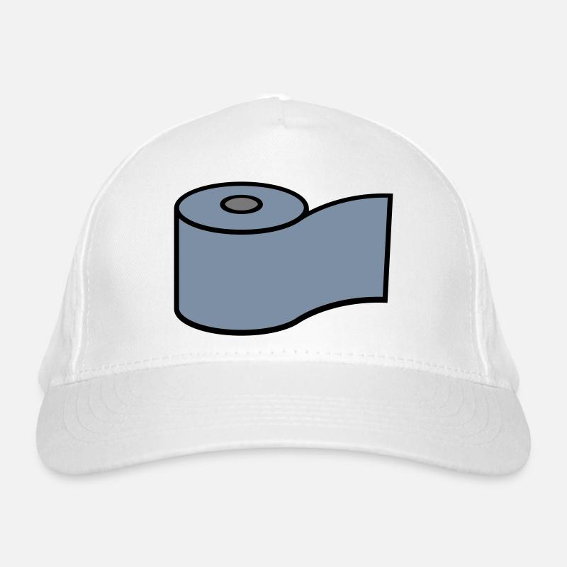 Toilet Paper Roll Logo Design Organic Baseball Cap