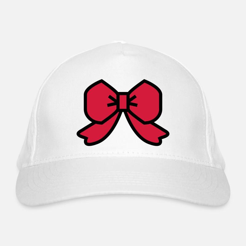 noeud ruban rouge Casquette classique bio