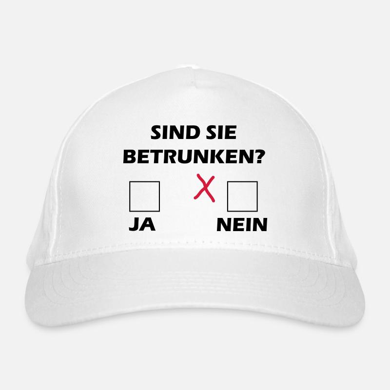 Sind Sie betrunken? Bio-Baseballkappe