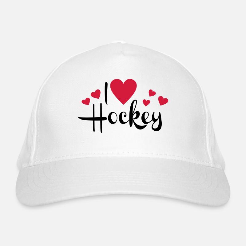 J'adore le hockey Casquette classique bio