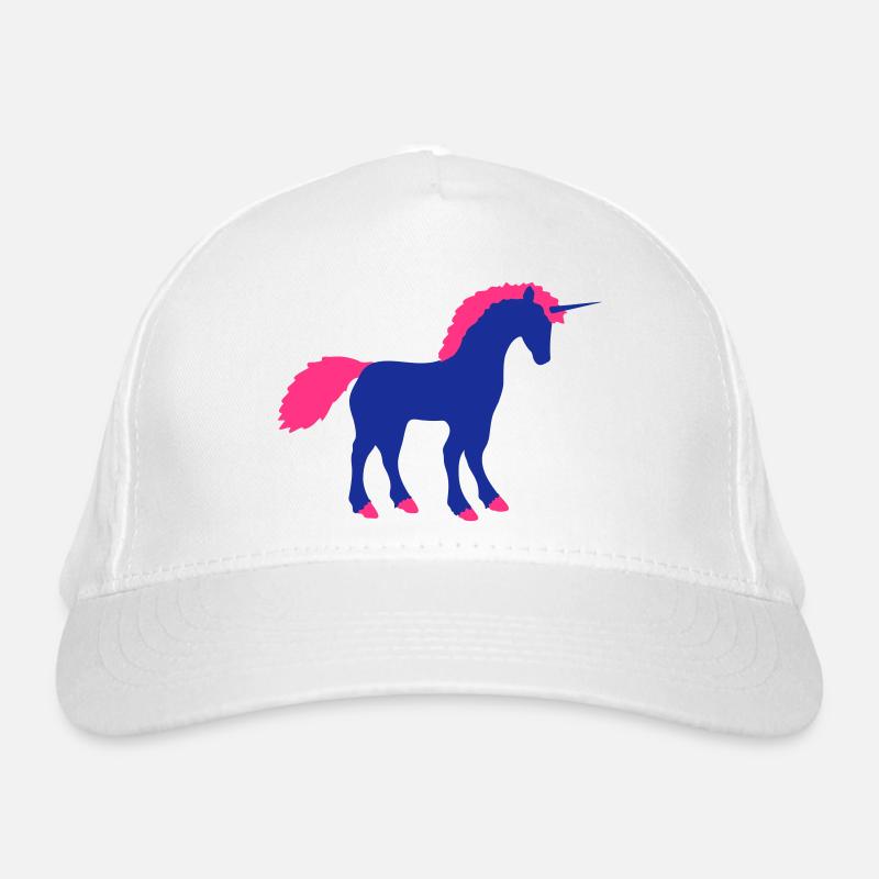 Einhorn Märchen Silhouette Umriss Schatten Pferd Bio-Baseballkappe
