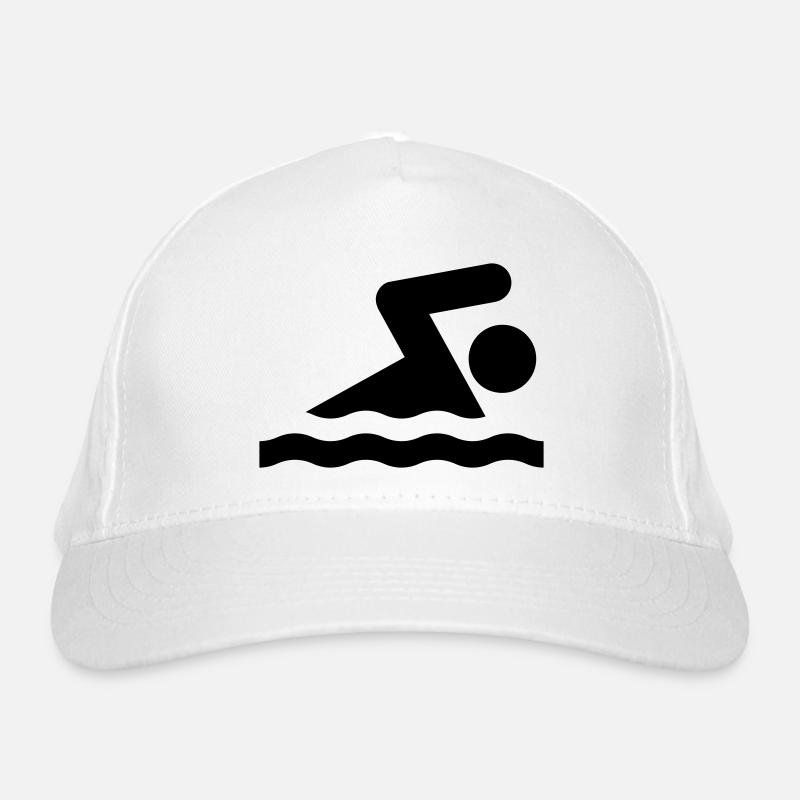 Swimming Organic Baseball Cap