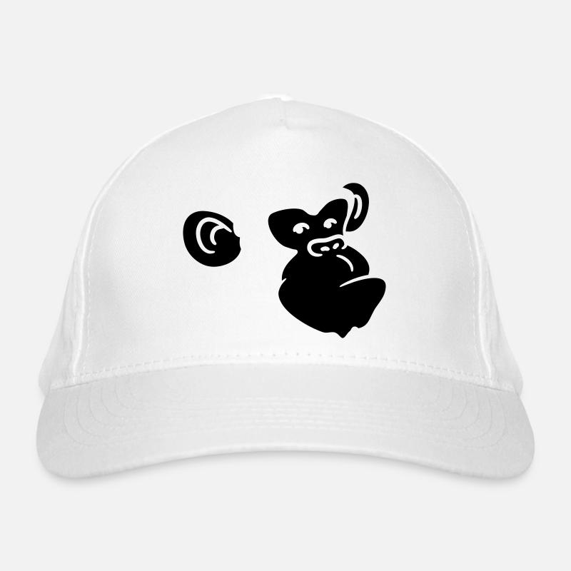 Cool monkey head design Organic Baseball Cap