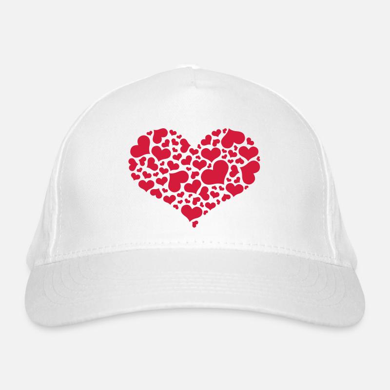 muttertag_v2_herz_aus_herzen Bio-Baseballkappe