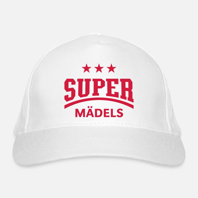 Super Mädels Bio-Baseballkappe