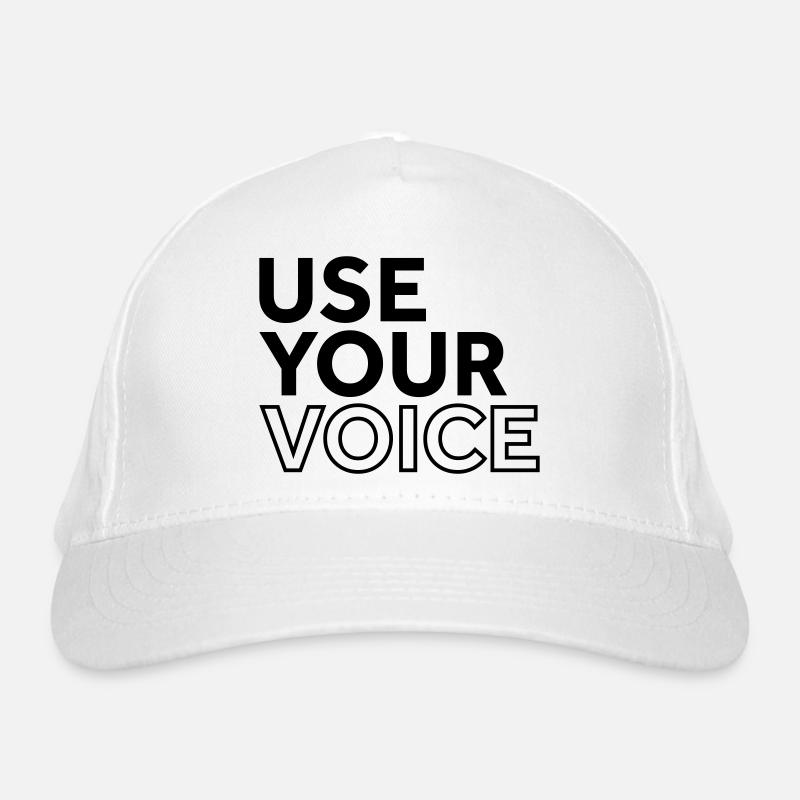 Utilisez votre voix Casquette classique bio