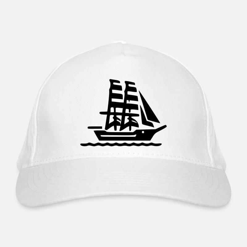 Segelschiff Bio-Baseballkappe