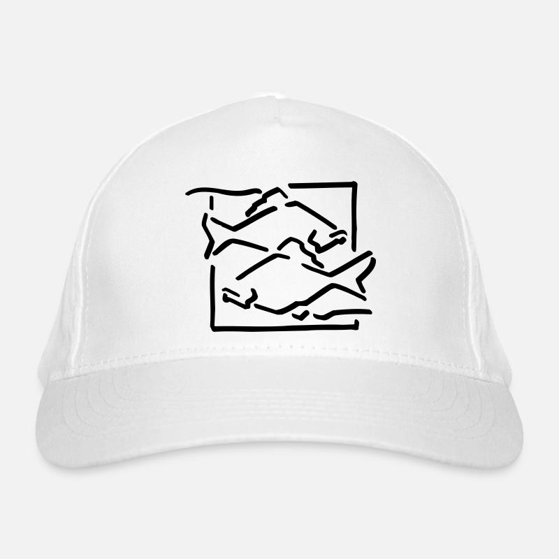 Sternzeichen Fische Bio-Baseballkappe