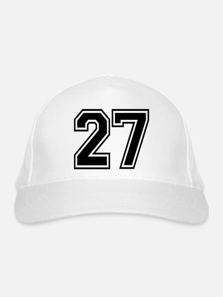 27 - Bio-Baseballkappe - Weiß