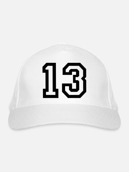 13 Collegestyle - Bio-Baseballkappe - Weiß
