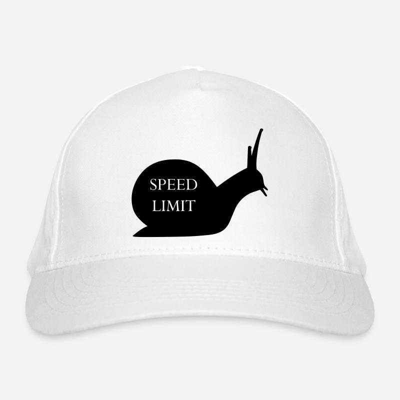 Schnecke lustig Bio-Baseballkappe