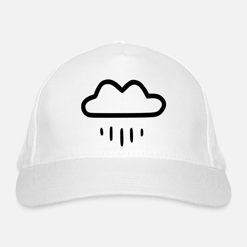 Einfache Regenwolke Bio-Baseballkappe