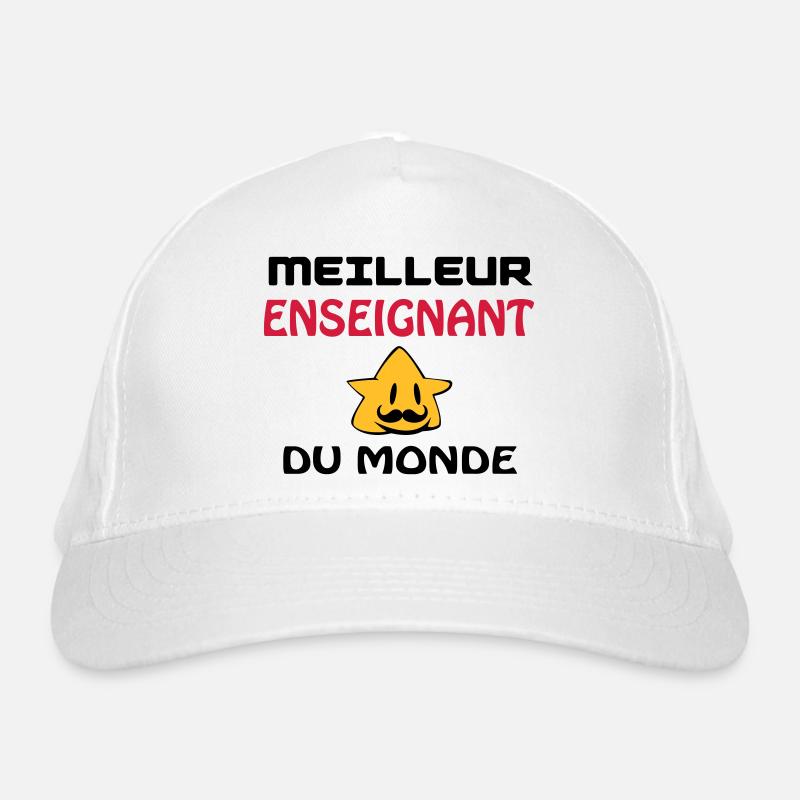 MEILLEUR ENSEIGNANT DU MONDE Casquette classique bio