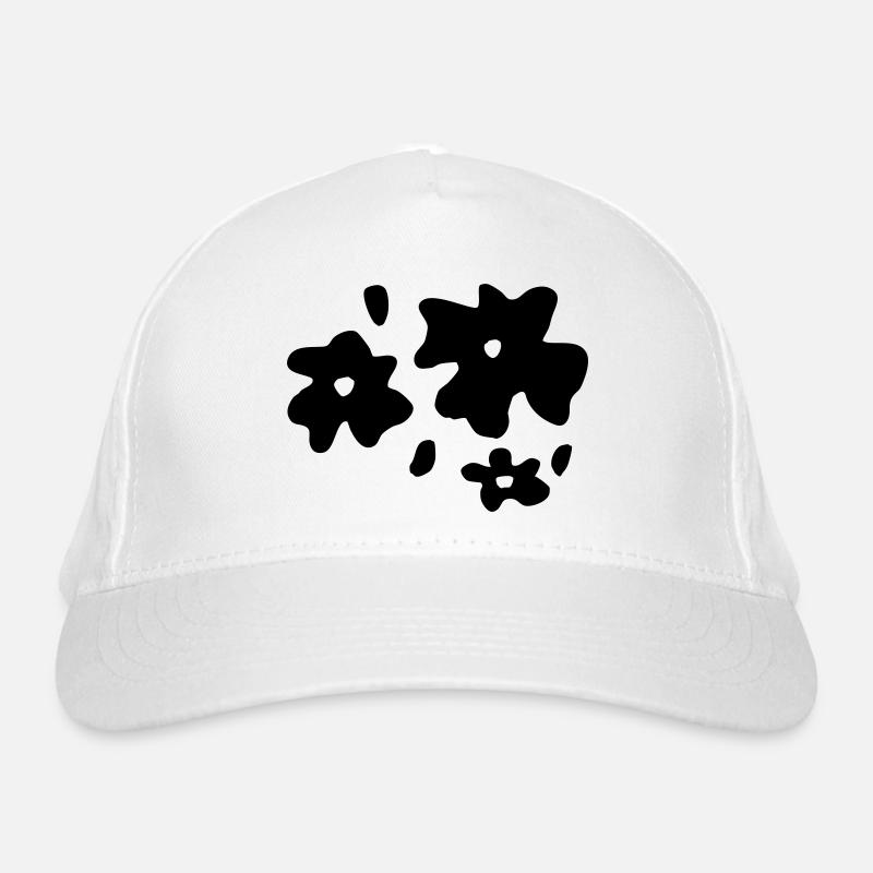 Fleurs deux couleurs devant, meap Casquette classique bio