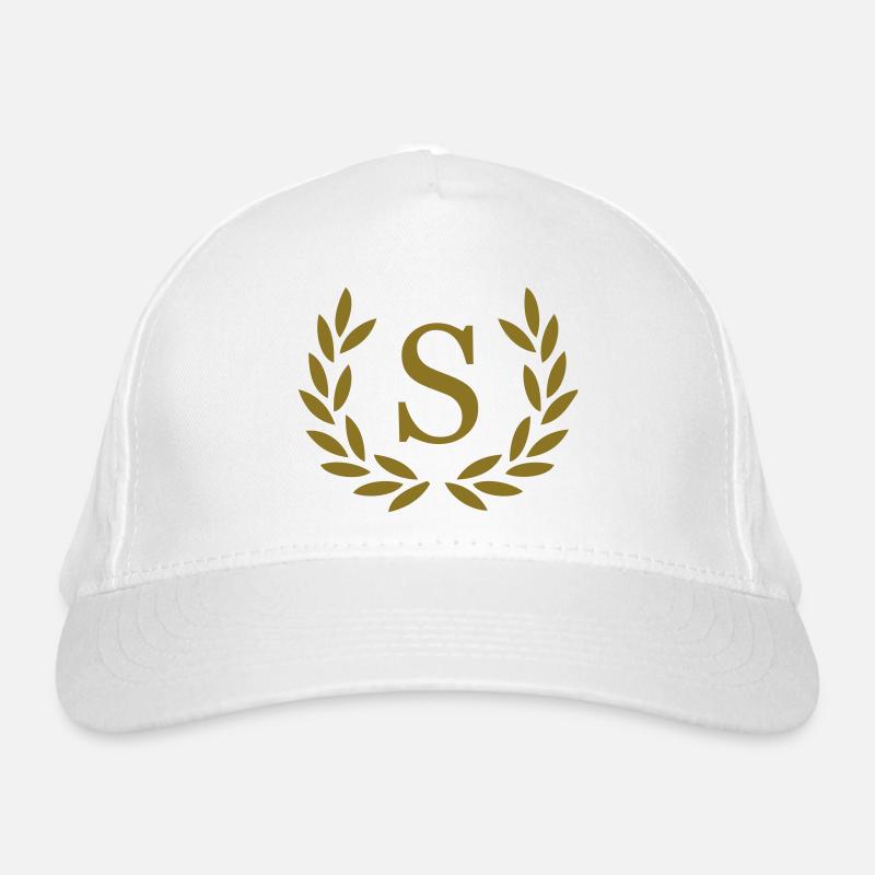 S - Buchstabe Bio-Baseballkappe