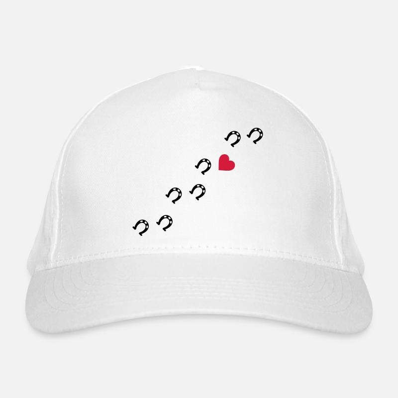 Symbole - Hufe Herz Bio-Baseballkappe