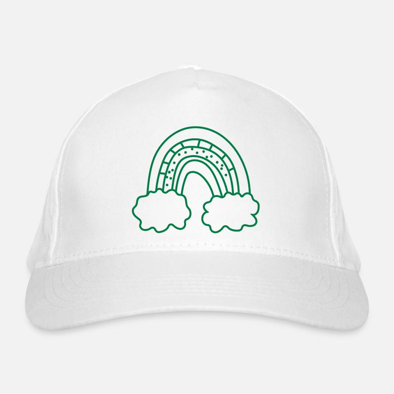 Irrégulier Rough mignon arc-en-ciel Casquette classique bio