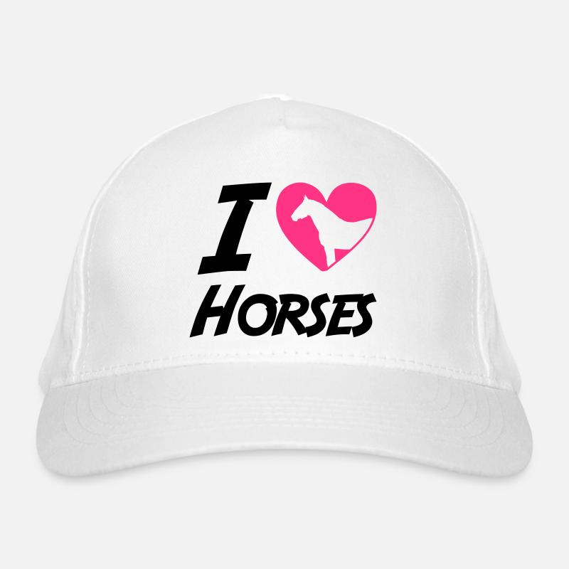Horse Love Organic Baseball Cap