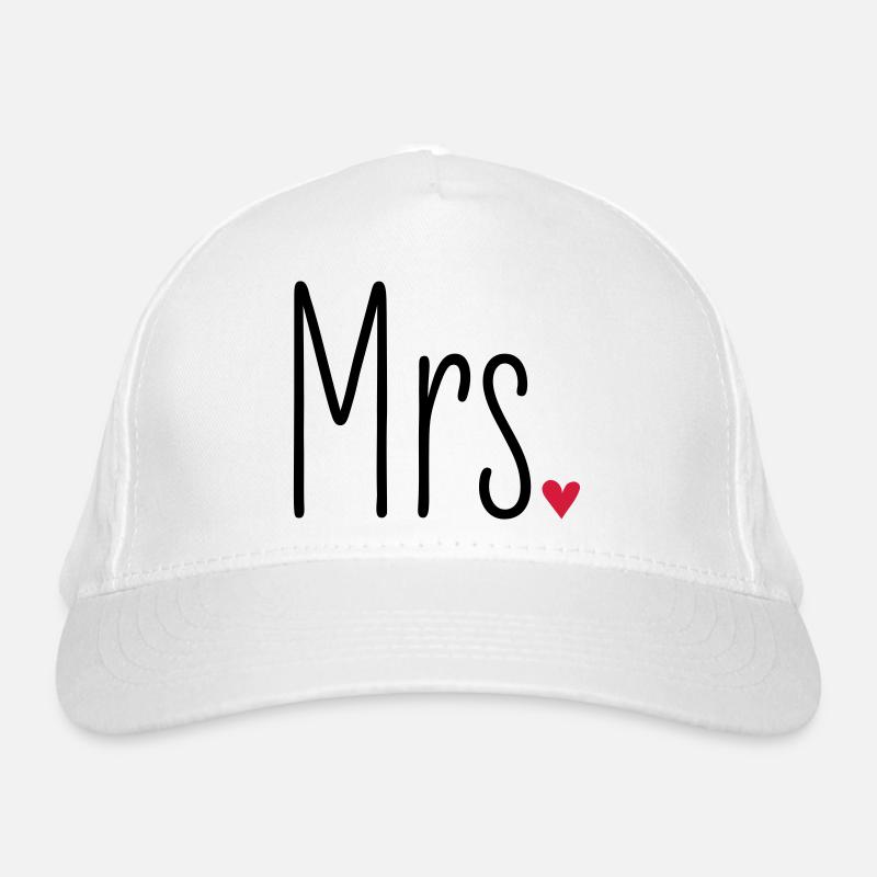 Partnerlook Mr and Mrs Valentinstag Passendes Paar Bio-Baseballkappe