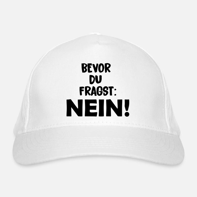 bevor_du_fragst_nein Bio-Baseballkappe