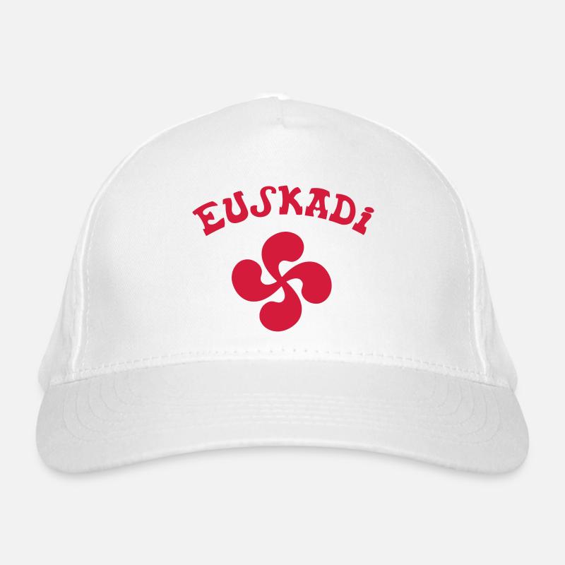 Croix Basque Rouge vectoriel Casquette classique bio