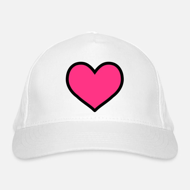 heart Organic Baseball Cap