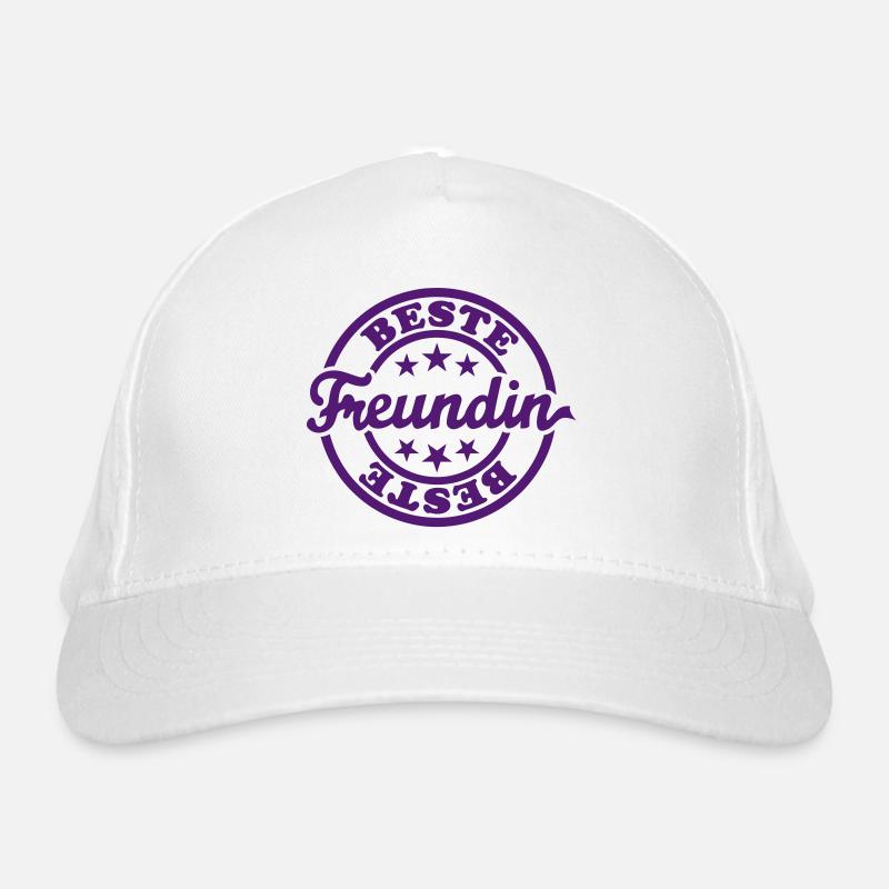 Beste Freundin (Stempel) 01 Bio-Baseballkappe